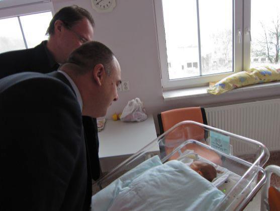 První náchodské miminko v roce 2012