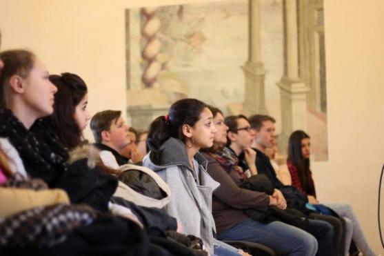 Patron dětí a triatlonista Tomáš Slavata besedoval v broumovském klášteře