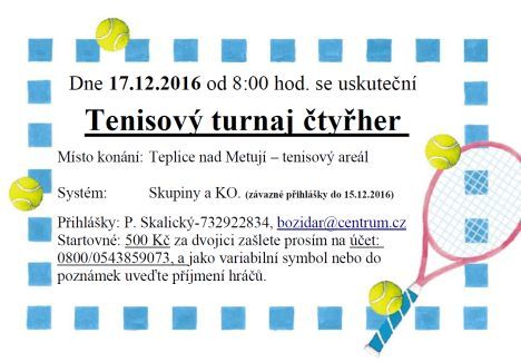 Nabídka akcí na Broumovsku pro víkend od 16. do 18. prosince