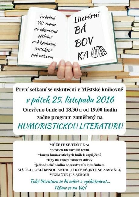 Nabídka akcí na Broumovsku pro víkend od 25. do 27. listopadu