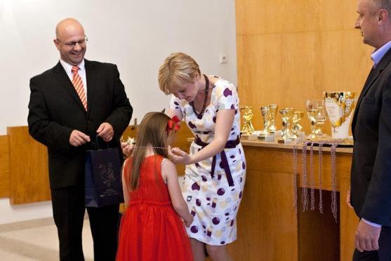 Starosta Jaroslav Bitnar přijal děti z Tanečního klubu Broumov