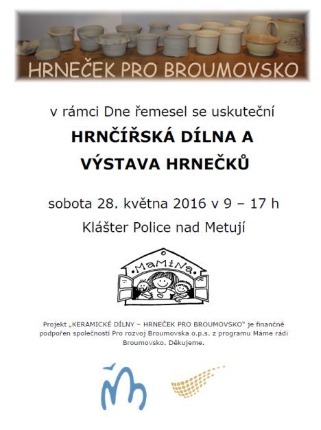 Nabídka akcí na Broumovsku pro víkend od 27. do 29. května