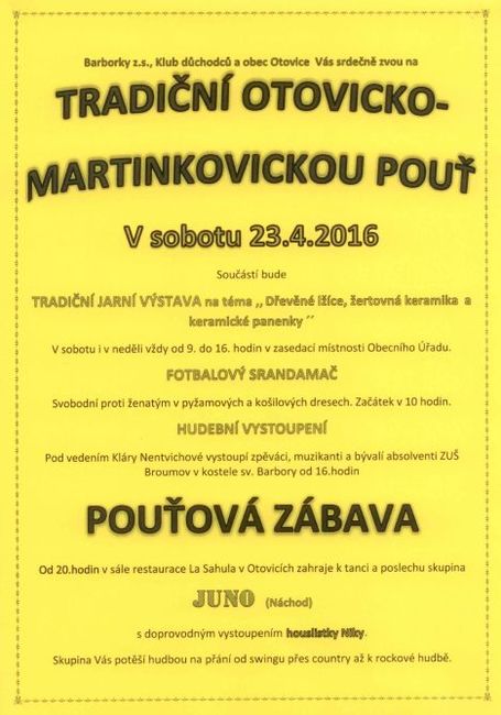 Nabídka akcí na Broumovsku pro víkend od 22. do 24. dubna
