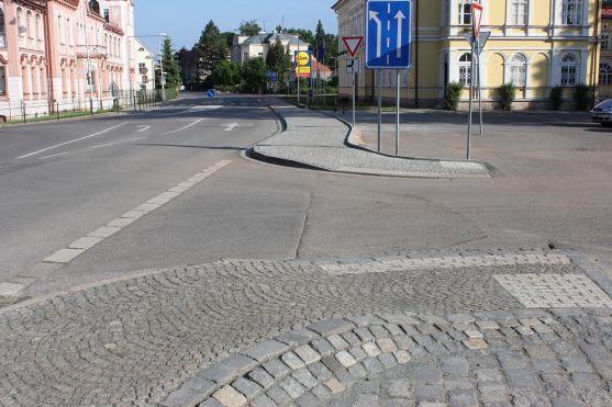 Bezpečnost chodců byla hlavní priorita Města Broumova při stavebních úpravách u vjezdu do centra 