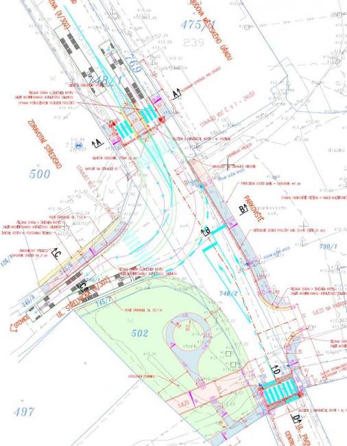 Dopravnímu řešení v prostoru u Horní brány padla za oběť ozdobná zídka ze 70. let