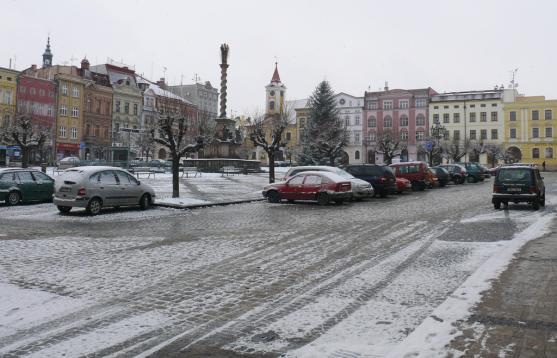 Broumovsko zasypal první sníh přicházející zimy