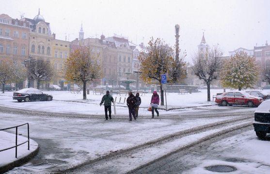 Sněhová nadílka na Broumovsko přišla letos o týden dříve