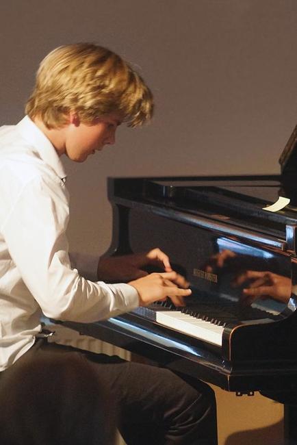 Matyáš Novák v Kreslírně bývalého klášterního gymnázia v Broumově 