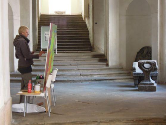 Výstava děl účastníků Výtvarného workshopu 