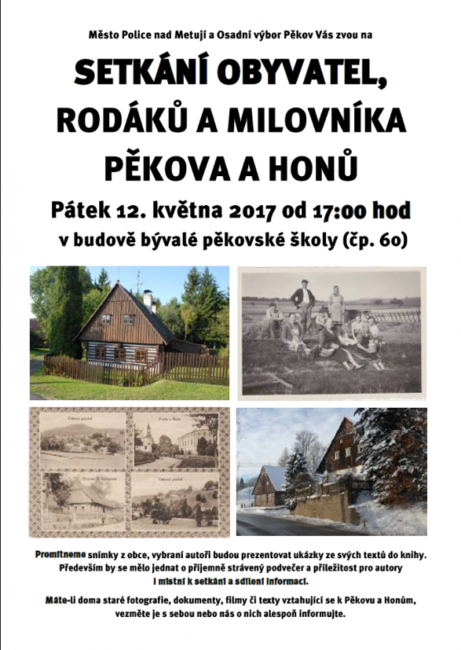 Nabídka akcí na Broumovsku pro víkend od 12. do 14. května