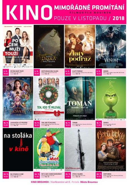 Nabídka akcí na Broumovsku pro víkend od 29. listopadu do 2. prosince