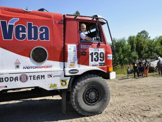 Matějovský si během testování v Josefově vyzkoušel i vojenskou techniku