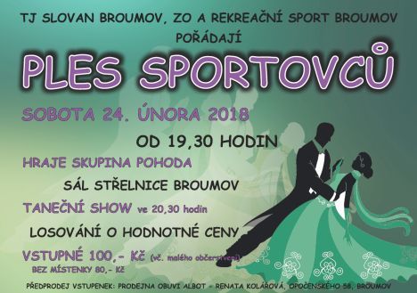 Nabídka akcí na Broumovsku pro víkend od 23. do 25. února