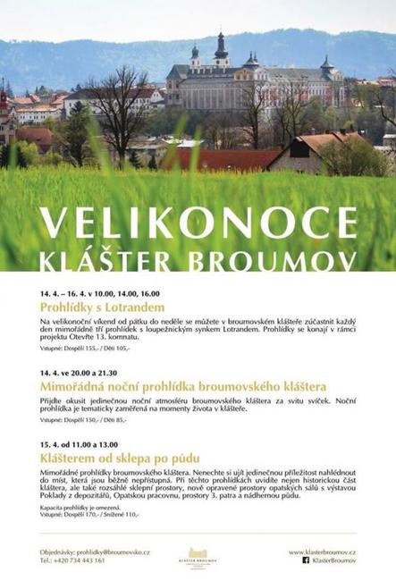 Nabídka akcí na Broumovsku pro víkend od 14. do 16. dubna