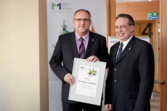 Dobruška se stala královéhradeckým Městem pro byznys 2015. Broumov skončil na předposledním, 14. místě