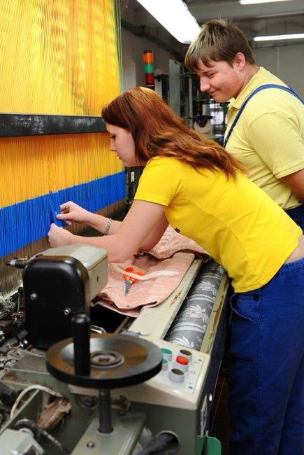 Učební obor Výrobce textilií, to je nejlepší cesta, jak získat práci v a. s. VEBA 