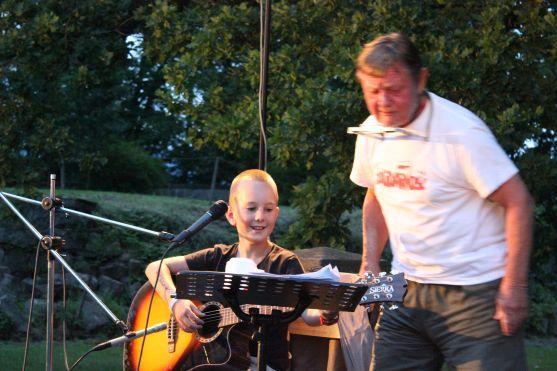 Při koncertě Vladimíra Merty si zahrál i desetiletý Jiří Rambousek 