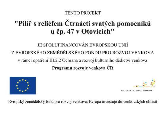 Martin Lanži požehnal zrekonstruovanému pomníku Čtrnácti svatých pomocníků v Otovicích