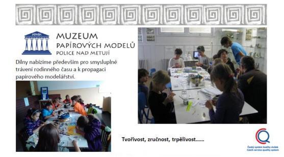 Polické Muzeum papírových modelů slaví 5 let – rok 2015