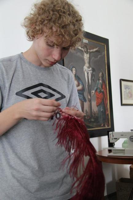 Studenti gymnázia se na chvíli stali filmovými kostyméry a vizážisty