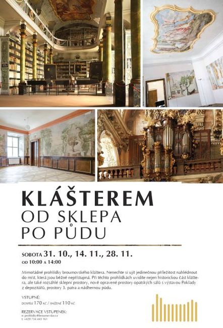 Mimořádné prohlídky broumovského kláštera od sklepa až po půdu
