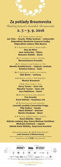 Nabídka akcí na Broumovsku pro víkend od 1. do 3. července