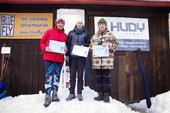 Na Bischofsteinu se jel závod tříčlenných hlídek v běhu na lyžích