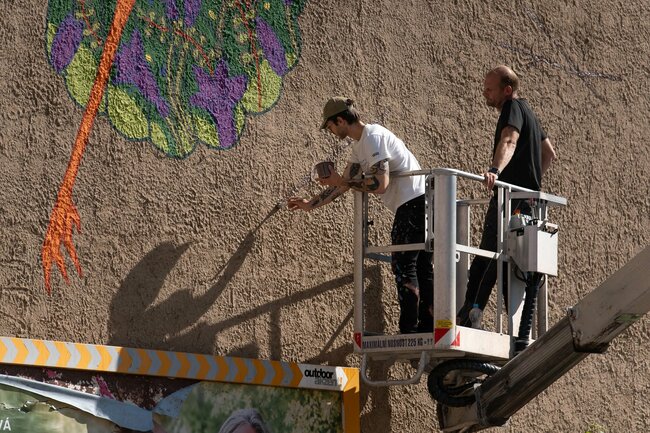 Broumovský mural byla opravdová výzva