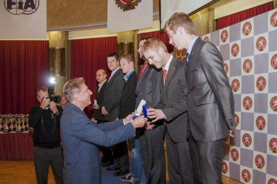 Matějovský převzal v Praze Zlatou sponu Federace automobilového sportu AČR