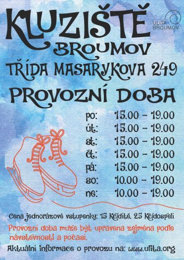 V sobotu se v Broumově začne bruslit
