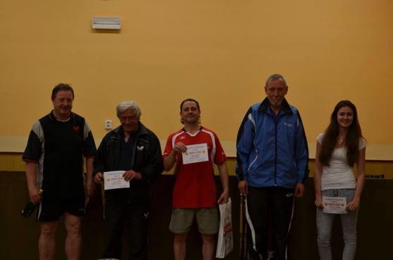 Broumovský stolní tenista Vladimír Vodal získal dva tituly na turnaji v Jasenné