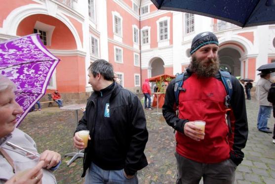 Lahodný burčák tekl v broumovském klášteře proudem