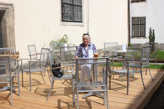 Součástí Návštěvnického centra v broumovském klášteře je kavárna Café Dientzenhofer 