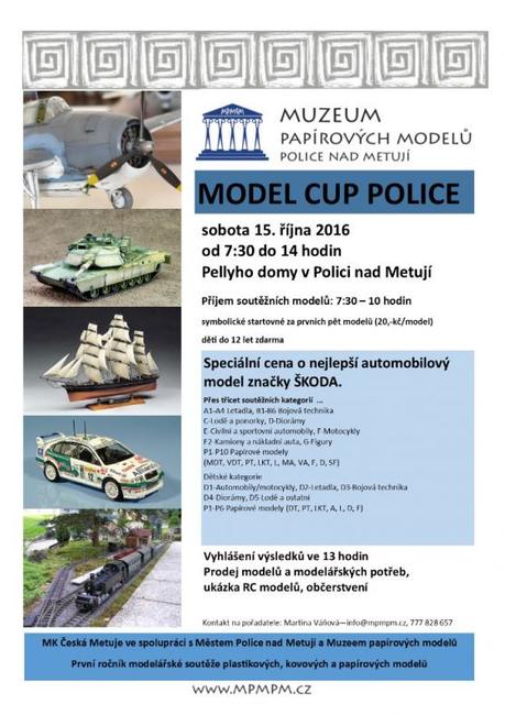 V sobotu se v Polici nad Metují uskuteční první mezioborové modelářské soutěžní setkání 