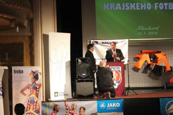 Během Galavečera krajského fotbalu bylo o Broumově hodně slyšet