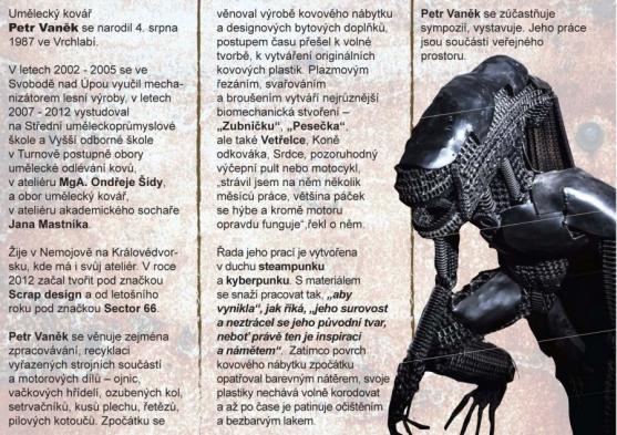 Výstavu Okuje ještě žhavé v undergroundovém klubu Eden uvedl básník Jaroslav Erik Frič