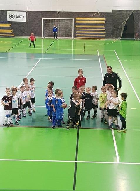 Mladší přípravka první v Červeném Kostelci 