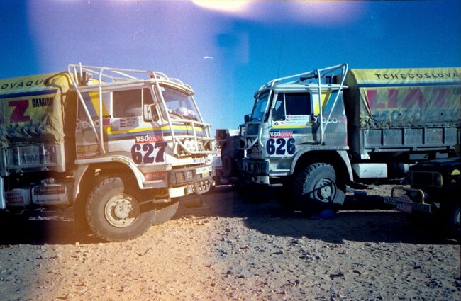 "Dříve byla soudržnost kamionů obrovská," vzpomíná Jaroslav Joklík na začátky v Rallye Dakar