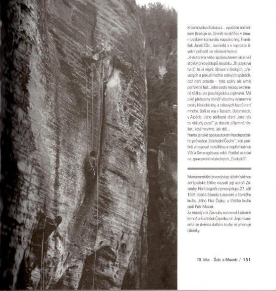 Na své začátky a vznik horolezeckého oddílu v Broumově vzpomíná František Jaroš