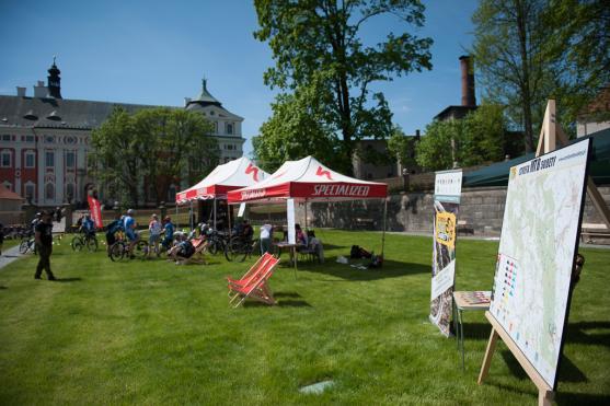 Klášterní zahrada se o víkendu proměnila v cykloráj Trail Days