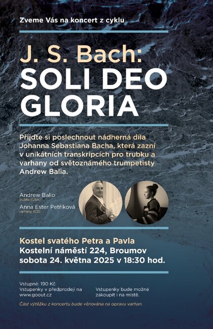 Americký trumpetista a česká varhanice představí v Broumově dílo J. S. Bacha 