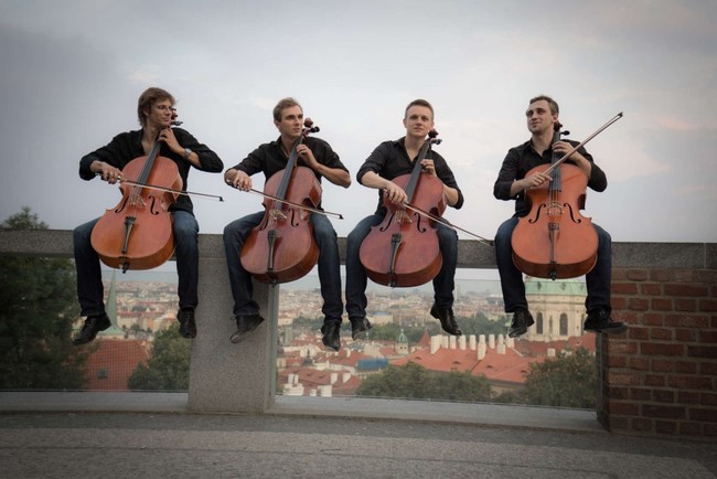 Sobotní návrat Prague Cello Quartet na festival Za poklady Broumovska 