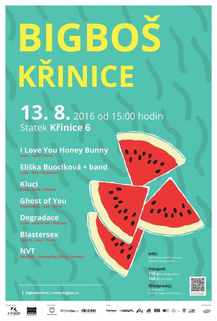 Druhá srpnová sobota bude již tradičně patřit festivalu Bigboš Křinice