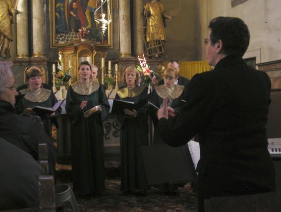 Koncert smíšeného pěveckého sboru Byzantion v rámci výletu souboru do Martínkovic a na Broumovsko