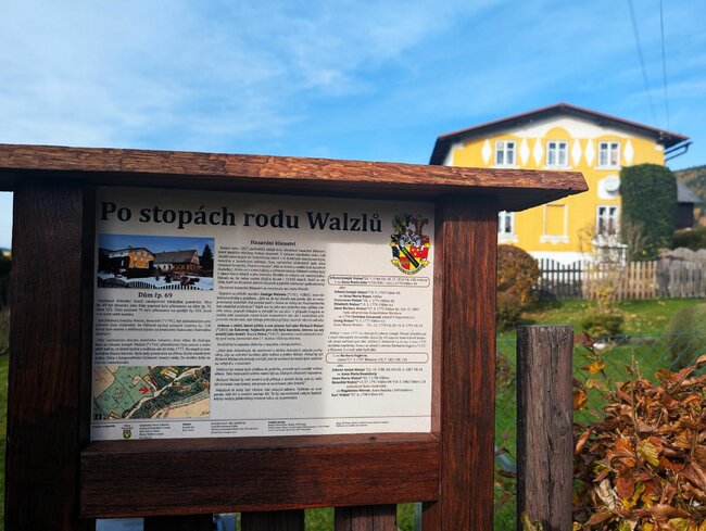 Vižňovem vede nová naučná stezka věnovaná rodu Walzelů