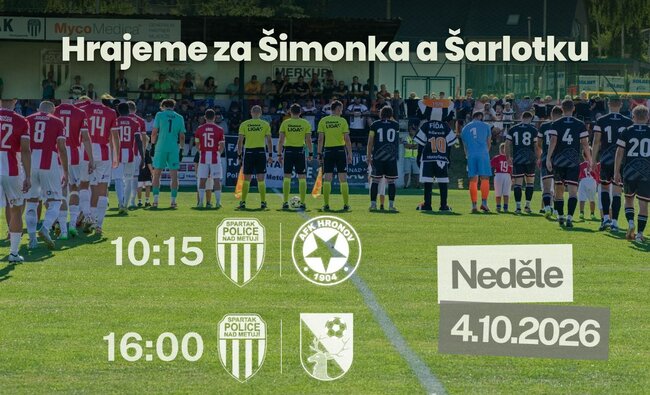 Za každý gól tisícikoruna. Spartak Police pořádá charitativní turnaj