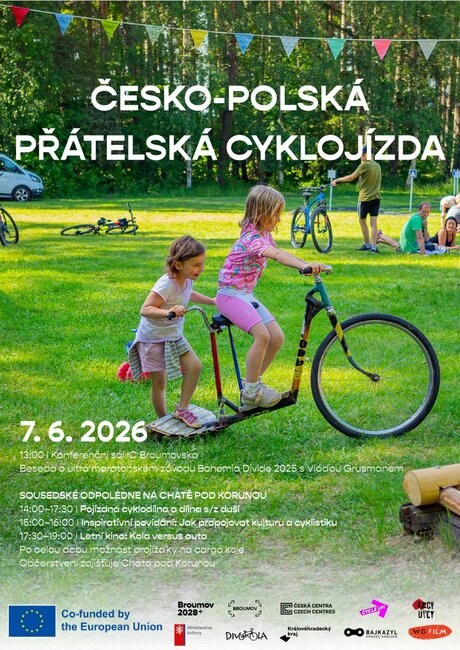 Kola spojují. Přijeďte na česko-polskou přátelskou cyklojízdu
