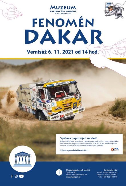 Výstava představí modely kamionů, které absolvovaly legendární Rallye Paříž-Dakar