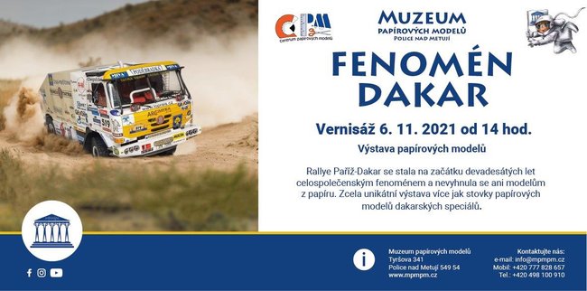Výstava představí modely kamionů, které absolvovaly legendární Rallye Paříž-Dakar
