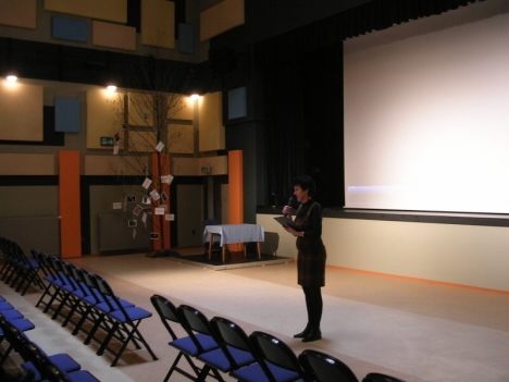 Zahájení veřejného promítání v broumovském kině 